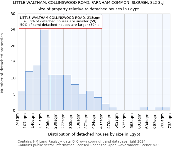 LITTLE WALTHAM, COLLINSWOOD ROAD, FARNHAM COMMON, SLOUGH, SL2 3LJ: Size of property relative to detached houses in Egypt