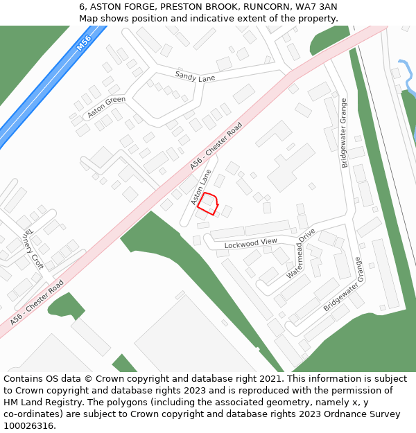 6, ASTON FORGE, PRESTON BROOK, RUNCORN, WA7 3AN: Location map and indicative extent of plot