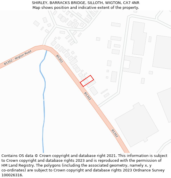 SHIRLEY, BARRACKS BRIDGE, SILLOTH, WIGTON, CA7 4NR: Location map and indicative extent of plot