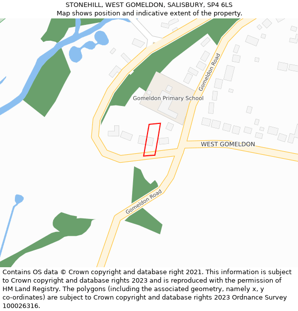 STONEHILL, WEST GOMELDON, SALISBURY, SP4 6LS: Location map and indicative extent of plot