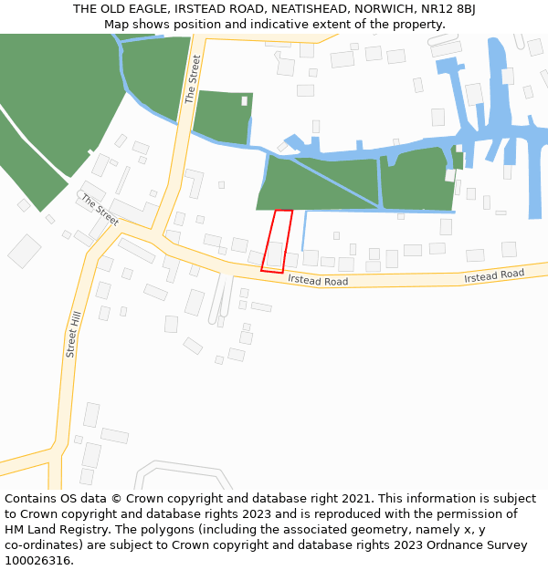 THE OLD EAGLE, IRSTEAD ROAD, NEATISHEAD, NORWICH, NR12 8BJ: Location map and indicative extent of plot