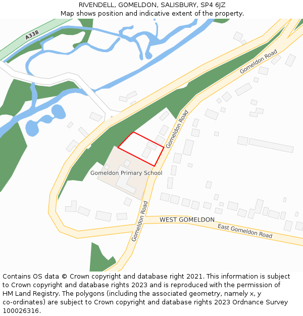 RIVENDELL, GOMELDON, SALISBURY, SP4 6JZ: Location map and indicative extent of plot